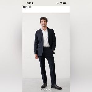 Banana Republic Factory Black Tailored Fit Suit